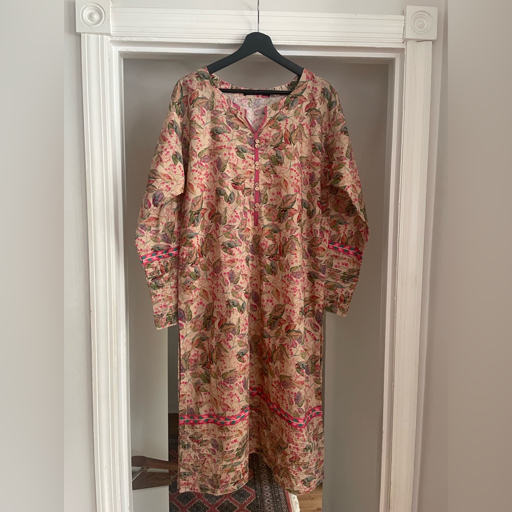 Nwt Image Brand Cotton Pastel Print KurtaKameez